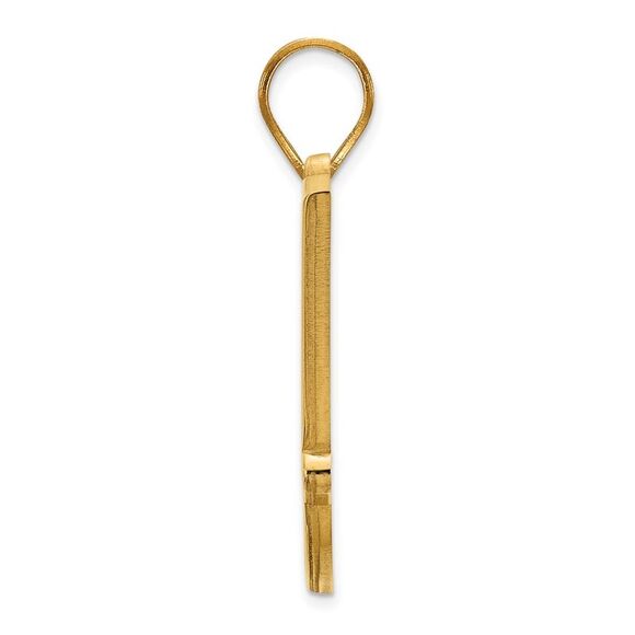 14k Yellow Gold Oklahoma State Large 'OSU' Pendant